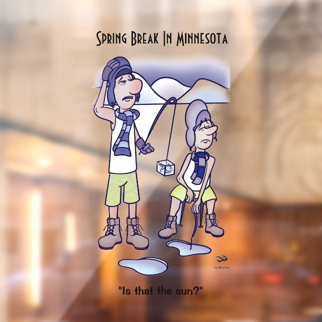 Spring Break Window Cling (Sheet 2)