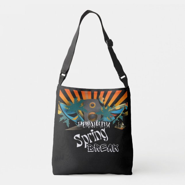 Spring Breaking Time Crossbody Bag (Back)