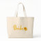 Spring Bride Tote Bag Yellow Flower