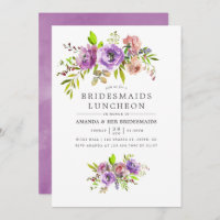 Spring Bridesmaids Luncheon Floral Invitation