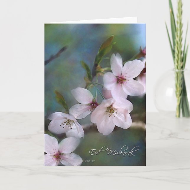 Spring Buds - Eid Mubarak Holiday Card (Front)