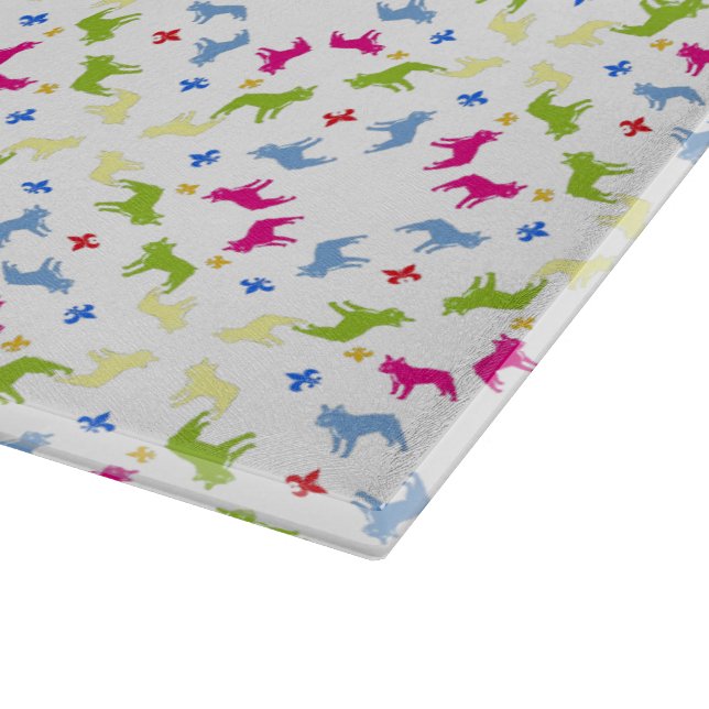 Spring Bulldogs Cutting Board (Corner)