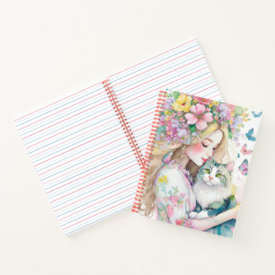 Spring bullet journal Spiral Notebook