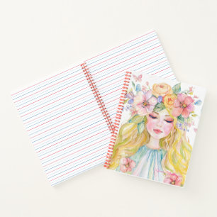 Spring bullet journal Spiral Notebook