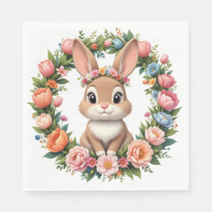 Spring Bunny Easter  Napkin