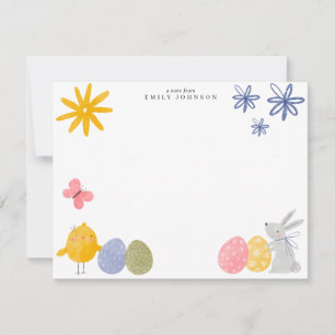 Spring Bunny Easter Note Card
