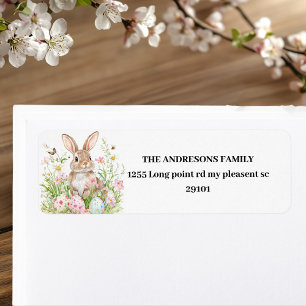 Spring Bunny & Floral Personalised Easter