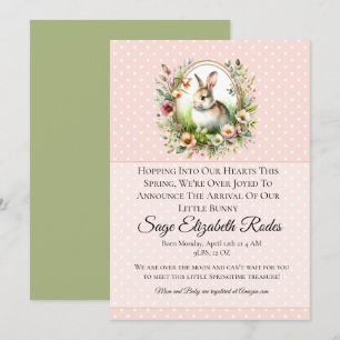 Spring Bunny Invitation