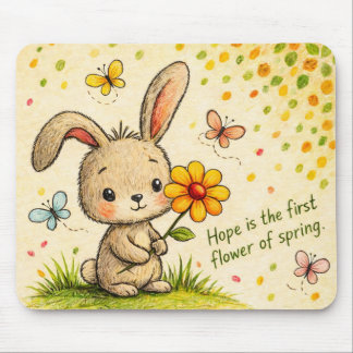 Spring Bunny Mousepad