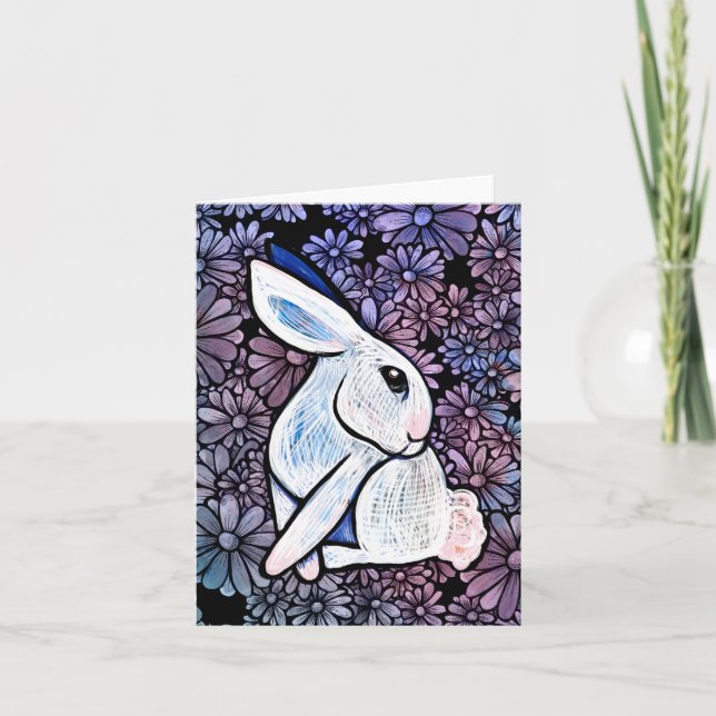 Spring Bunny Rabbit Easter Ostara                  Note Card (Front)