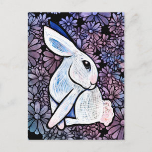 Spring Bunny Rabbit Easter Ostara Postcard