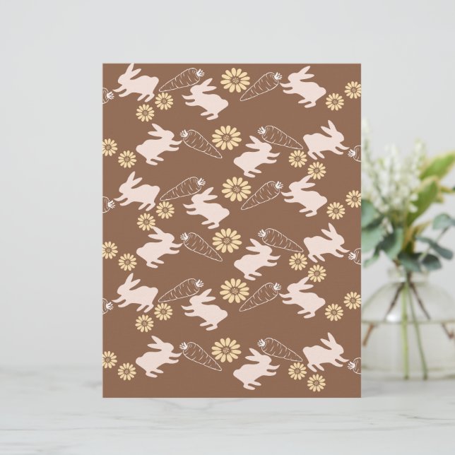 Spring bunny scrap paper (Standing Front)