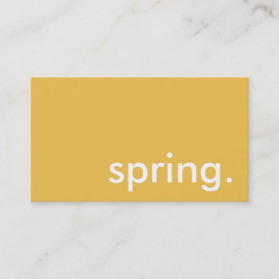 spring. business card