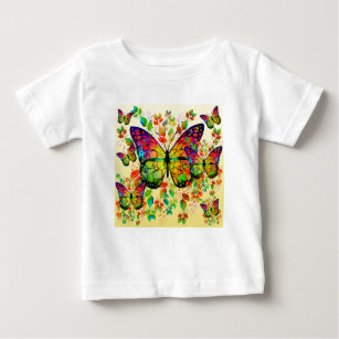 SPRING BUTTERFLIES COLORFUL NATURE BABY T-Shirt