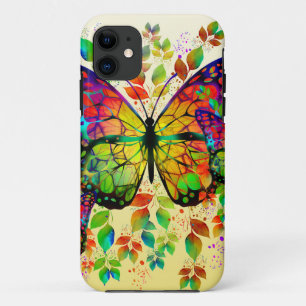SPRING BUTTERFLIES COLORFUL NATURE iPhone 11 CASE