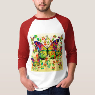 SPRING BUTTERFLIES COLORFUL NATURE T-Shirt