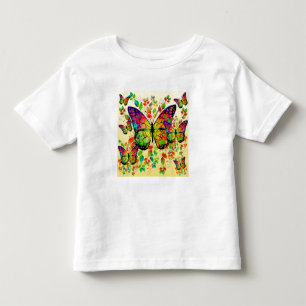 SPRING BUTTERFLIES COLORFUL NATURE TODDLER T-Shirt