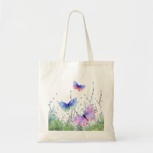 Spring Butterflies Flying in Nature Tote Bag