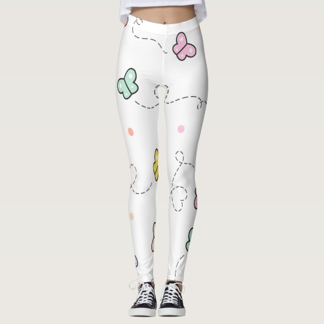Spring butterflies leggings (Front)