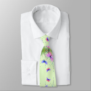Spring Butterflies Neck Tie