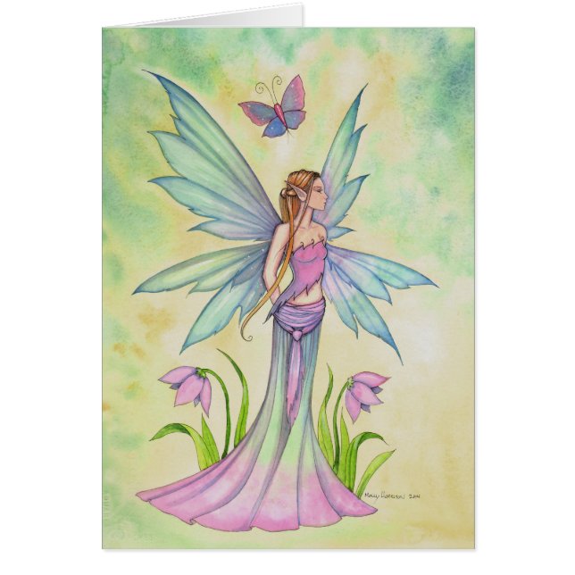 Spring Butterfly Fairy Fantasy Art (Front)