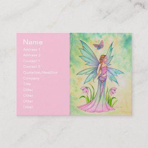 Spring Butterfly Fairy Fantasy Art Business Card