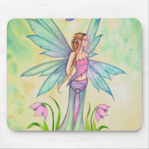 Spring Butterfly Fairy Fantasy Art Mouse Mat