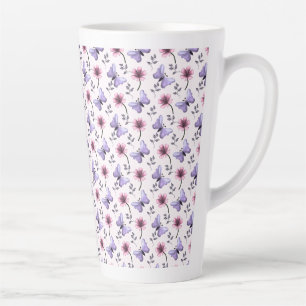 Spring Butterfly Floral Gift   Latte Mug