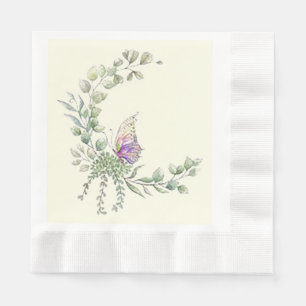 Spring Butterfly Paper  Napkin