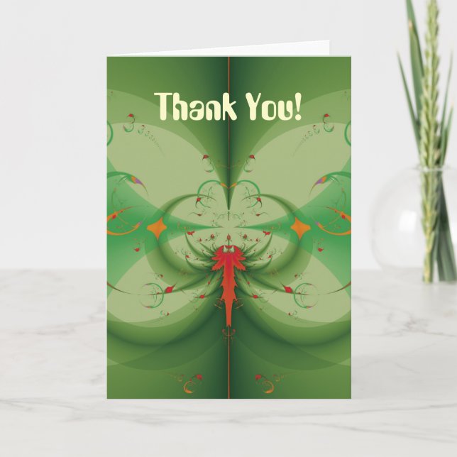 Spring Butterfly Thank You Card (Front)