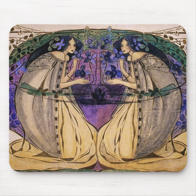 Spring by Frances Macdonald Mouse Mat (Front)