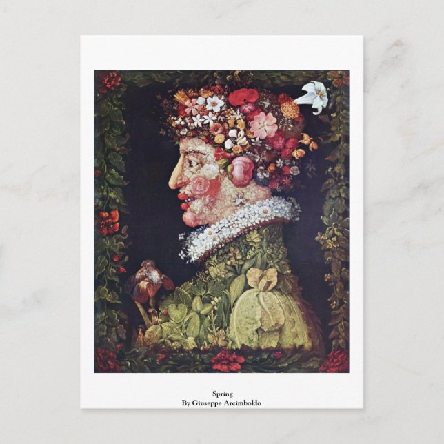 Spring By Giuseppe Arcimboldo Postcard (Front)