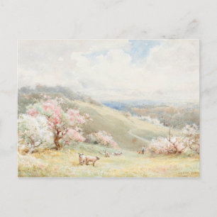 Spring by Joseph Rubens Powell (1835–1871) Postcard