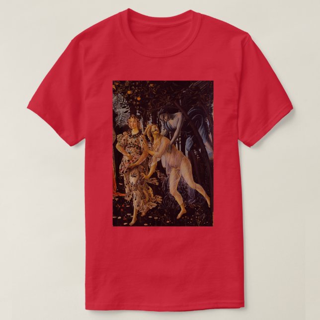 Spring by Sandro Botticelli detail 3 T-Shirt (Design Front)