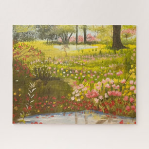 Spring by the Pond, by Gary Poling Jigsaw Puzzle
