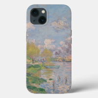 Spring by the Seine by Monet Impressionist