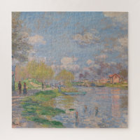 Spring by the Seine by Monet Impressionist
