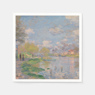 Spring by the Seine by Monet Impressionist Napkin