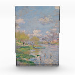 Spring by the Seine by Monet Impressionist Photo Block<br><div class="desc">Impressionist Landscape Painting by Claude Monet - Classic Masterpieces - Claude Monet's Impressionist Painting Series - Spring by the Seine</div>