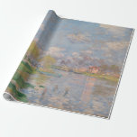 Spring by the Seine by Monet Impressionist Wrapping Paper<br><div class="desc">Impressionist Painting by Monet - Classic Masterpieces - Monet's Impressionist Painting Series - Spring by the Seine by Monet</div>