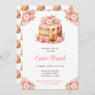 Spring Cake Easter Brunch Invitation