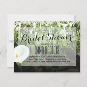 Spring Calla Lily Field Bridal Shower Invitation