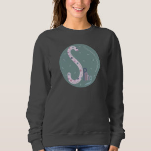 spring card green sweatshirt