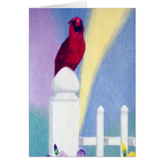 Spring Cardinal Blank Card