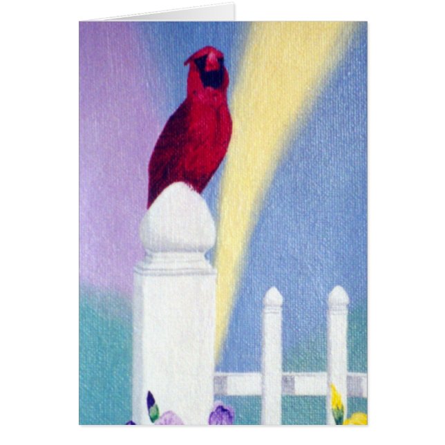 Spring Cardinal Blank Card (Front)