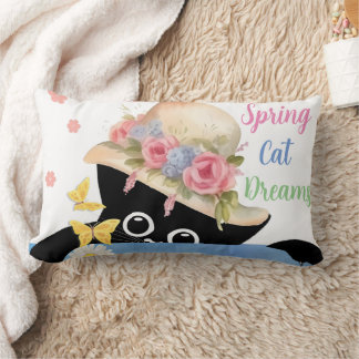 Spring Cat Dreams  Lumbar Cushion