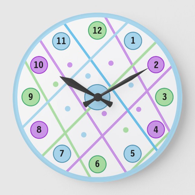 Spring Celebration Children's Acrylic Wall Clock (Front)