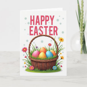 Spring Celebration Egg Basket Card