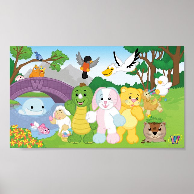 Spring Celebration in the Kinzville Park Poster (Front)