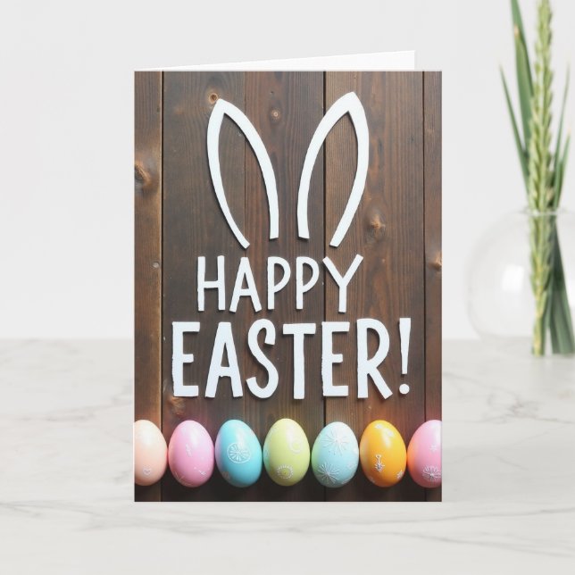 Spring Celebration Oval Pattern Card (Front)